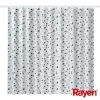 RAYEN Douchegordijn 180x200cm wit/blauw, polyester