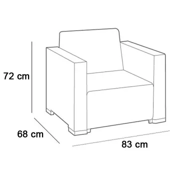 KETER tuinstoelen 2 stuks California bruin