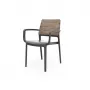 KETER tuinstoel Deco Porto fauteuil essenhoutlook/grijs