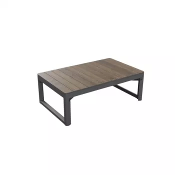 KETER tuintafel Deco Lyon walnoot/grijs