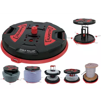 Runpotec X BOARD XB 500X BOARD XB 500TT (telescopische uittrek) profi kabelhaspel (10187)