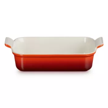 LE CREUSET Rechthoekige ovenschaal Heritage aardewerk 26x19cm / 2,4L rood