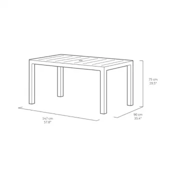 KETER tuintafel Julie (in folie) beige