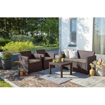 KETER tuinmeubelset Alabama set bruin