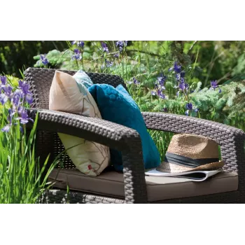 KETER tuinstoelen Corfu duo set bruin
