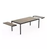 KETER tuintafel uitschuifbaar Deco Porto Nova uitschuifbaar 200-280 essenhoutlook/zwart
