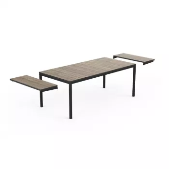 KETER tuintafel uitschuifbaar Deco Porto Nova uitschuifbaar 200-280 essenhoutlook/zwart
