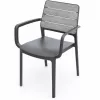 KETER tuinstoel Deco Porto fauteuil lichtgrijs/grijs