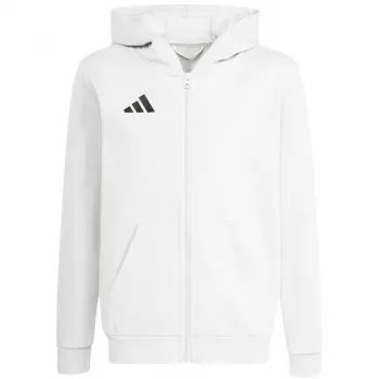 adidas Entrada 26 Full Zip Hoodie kindersweatshirt wit KH1783 116cm