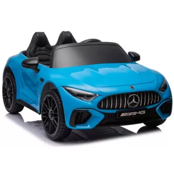 Auto op accu Mercedes AMG SL63 blauw gelakt