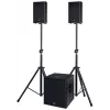 ACT SOL8SISAS Solton ACT SAT actief 2.1 PA-systeem 1000W RMS met 15 inch subwoofer en 8 inch satellieten