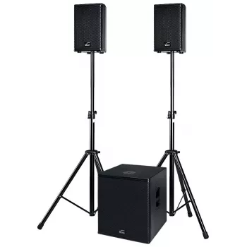 ACT SOL8SISAS Solton ACT SAT actief 2.1 PA-systeem 1000W RMS met 15 inch subwoofer en 8 inch satellieten