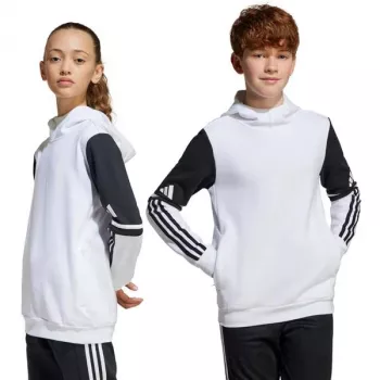 Kinderhoodie adidas Squadra 25 Sweat Hoody wit JD4807 128cm