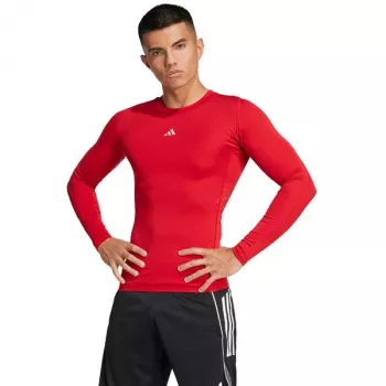 adidas Techfit Long Sleeve Tee Heren T-shirt rood JP2926 2XL