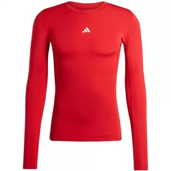 adidas Techfit Long Sleeve Tee Heren T-shirt rood JP2926 2XL