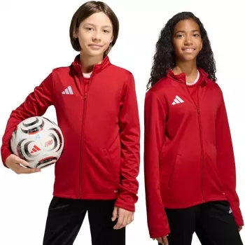 Kinderblouse adidas Entrada 26 Track rood JZ6612 128cm