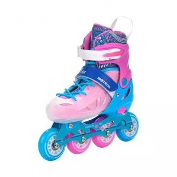 Meteor Loky Inline-Skates Roze-Blauw 17482-17483 34-37
