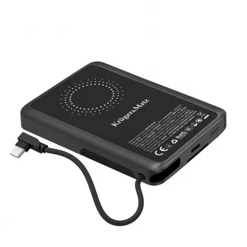 KRUGER & MATZ KM0916 powerbank 10000 mAh met Quick Charge 3.0 en Power Delivery 3.0, zwart