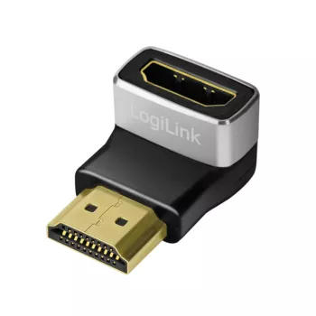 LogiLink AH0005A 8K HDMI-adapter 90° stekker naar bus 48 Gbps zwart