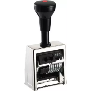 REINER SCT B6 automatische nummeriermachine, 6-cijferig, 5,5 mm, hoogglans verchroomd metaal