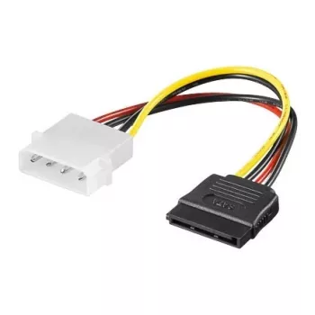 EXSYS S-ATA stroomkabel 1 x 4 pin naar 1 x 15 pin, 15 cm (EX-K3610)
