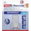 tesa Powerstrips scheerapparaathouder WAVE WATERVast, RVS, voor natte ruimtes (douche/badkamer), 1 stuk