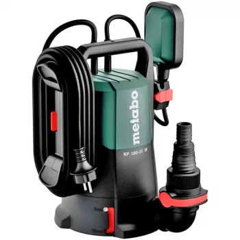 Metabo KP 160-35 SF combinatie dompel-/drukpomp 500 W, 16000 l/h, 7,5 m, 35 mm deeltjes, 10 m kabel, zwart/groen 601792000