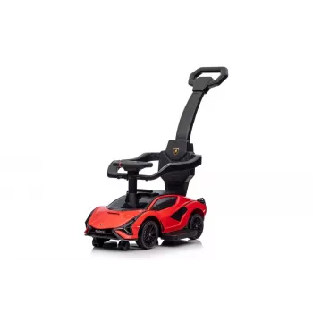 LEAN TOYS Lamborghini QLS-996T trapauto met duwstang rood