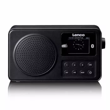 Lenco PDR-033BK draagbare DAB+/FM-radio met Bluetooth en oplaadbare accu - zwart
