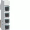 Hager LMN busmodule, 4x RJ12-bussen, passief, zonder stroomvoorziening ZZ12LMN04P