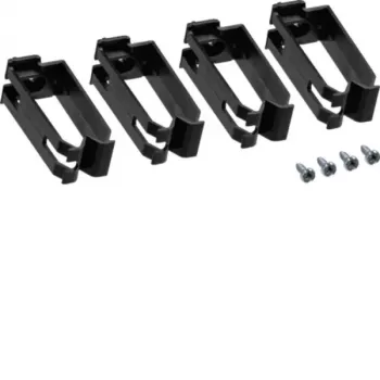 HAGER FZ913 kabelgootclip voor tehalit.BA7/BA6/BA6S draadgoten, 4-pack, zuiverwit