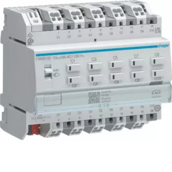 Hager TYAS610D KNX schakel-/jaloezieactor 10/5-voudig 16A C-last Secure