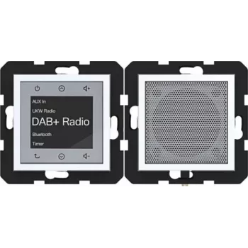 HAGER WAN6110WG Radio Touch UP DAB+ Bluetooth-luidspreker inbouw