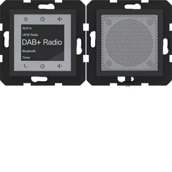 HAGER WAN6110BM Radio Touch UP DAB+ bluetooth-luidspreker, inbouw, zwart