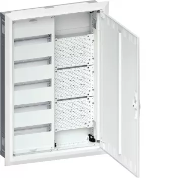 HAGER FWU52K1 inbouw-verdeler, 60 PLE, 3 rijen, IP30, beschermingsklasse II, wit