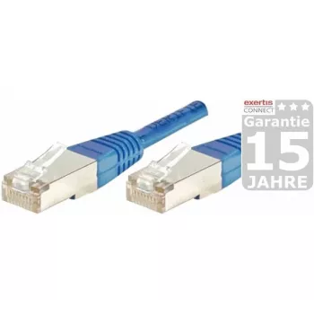 EXERTIS CONNECT Cat5e F/UTP patchkabel, RJ45, blauw, 0,5 m 847164