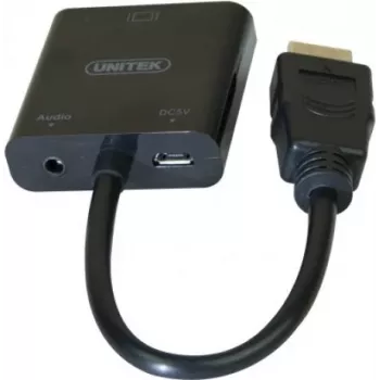 Exertis Connect 051248 VGA-naar-HDMI-adapterkabel 0,15 m zwart