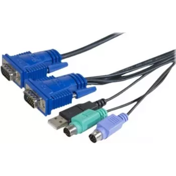 EXERTIS CONNECT KVM combo-kabel USB, PS/2, 1,8m (66302)