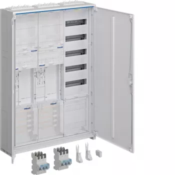 Hager universZ elektriciteitsmeterbehuizing 2 meterplaatsen 3 velden 1100mm wit IP31 ZB33SEQ25EN