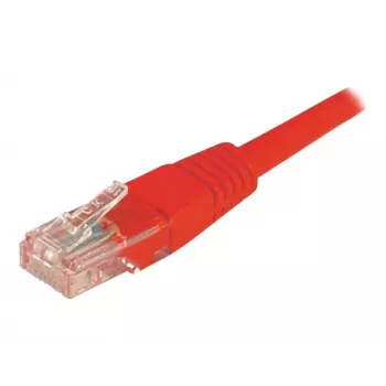 EXERTIS CONNECT Cat6 U/UTP patchkabel, RJ45, rood, 2 m, vergrendelingsbescherming 243720