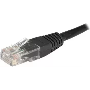 EXERTIS CONNECT Cat6 U/UTP-patchkabel, 1 m, zwart, RJ45, rastnasbescherming 246772