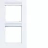Hager Berker A.8 2-voudig verticaal frame, polarwit glanzend WAD8203WG