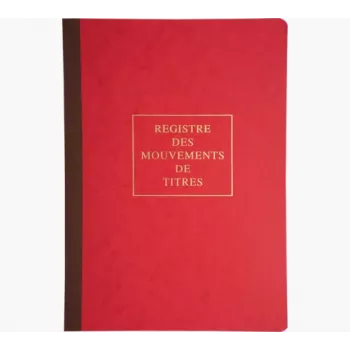 Le Dauphin register waardepapierbewegingen 90120D - garengehecht, 100 pagina's, 24 x 32 cm, groen