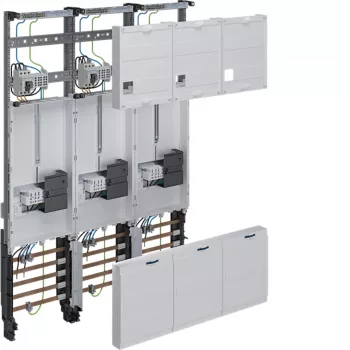 HAGER compleet meterkast 3-punts universeel Hessen 1050mm 3-veld ZL34C4N