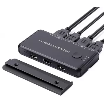 Exertis Connect mini KVM-switch, 2 poorts, HDMI / USB (060182)