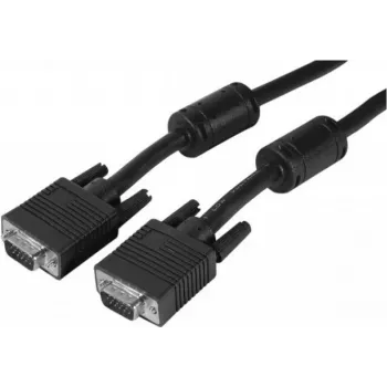 EXERTIS CONNECT SVGA-monitorkabel, 15-polige HD D-Sub stekker naar stekker, 1,0 m, zwart, hoogwaardig voor veeleisende toepassingen (119700)