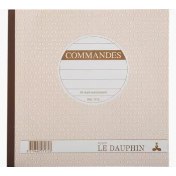 Le Dauphin Manifold Commandes orderformulierblok, 210 x 210 mm, 2-delig zelfdoorschrijvend, 50 sets, wit/geel (1172D)