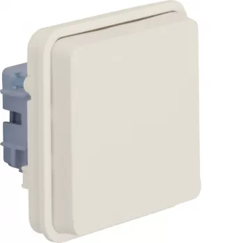 Hager WNA160B SCHUKO stopcontact-inzet met klapdeksel en verhoogde aanraakbeveiliging, alpinwit