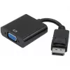 Exertis Connect DisplayPort 1.2 naar VGA-adapter met stereo-audio, actief, DisplayPort stekker naar VGA bus, zwart (127370)