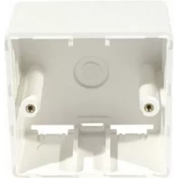 EXERTIS CONNECT opbouwdoos voor RJ45 keystone-modules, 2-poorts, zuiver wit (272020)